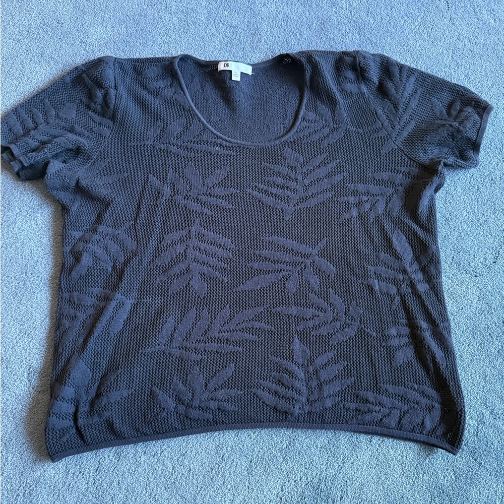 🎂5/$10 DR2 blue/purple knit top XL